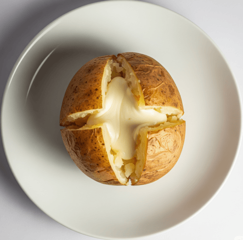 Plain Baked Potato With Cheese 