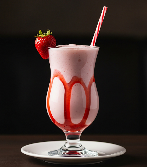 Strawberries & Cream Milkshake 