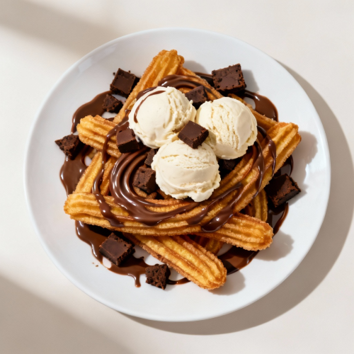 Chocolate Brownie Churros 