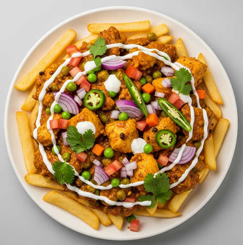 Chicken Chasni Loaded Fries 